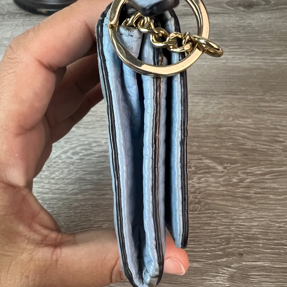 Kate Spade Blue Card holder Wallet Keyring - Picture 3 of 7